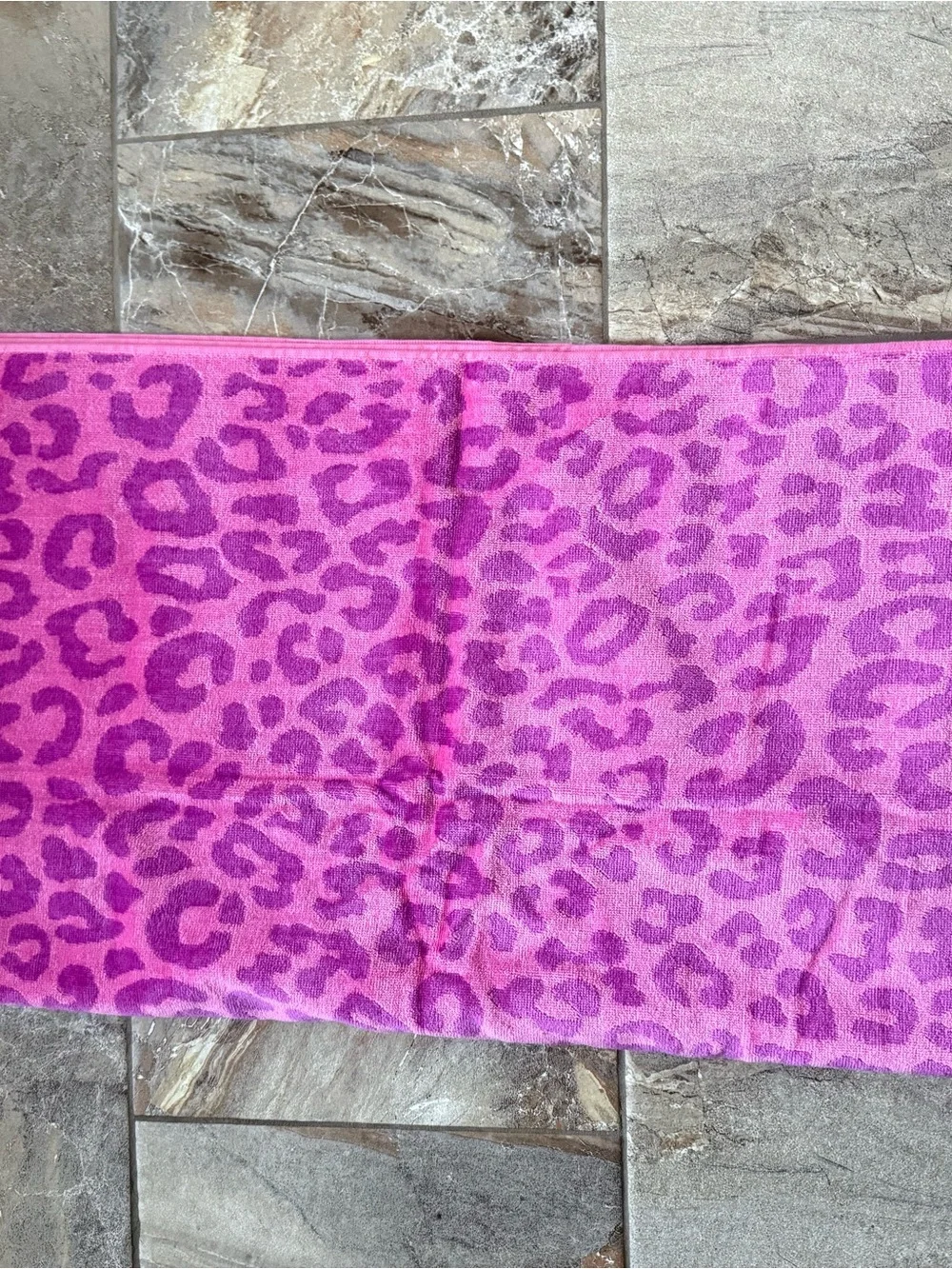Pink & Purple Two-Tone Beach Towel